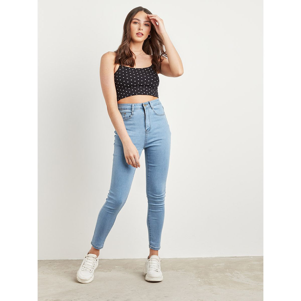 Styli Plain Skinny Mid Rise Jeans-women-clothing-bottoms-jeans-image-2