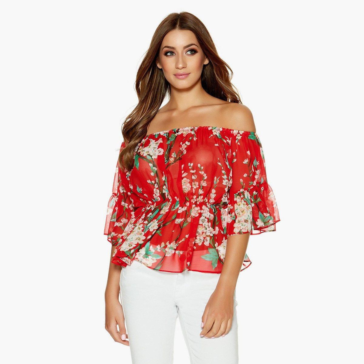 Quiz Floral Print Blouse-women-clothing-shirtsandblouses-blouses-image-1