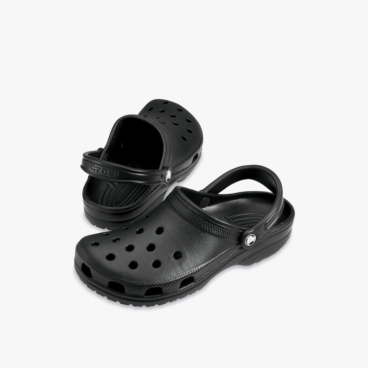 Shop Crocs Unisex Black Round Toe Cut Out Detail Classic Clogs Online ...