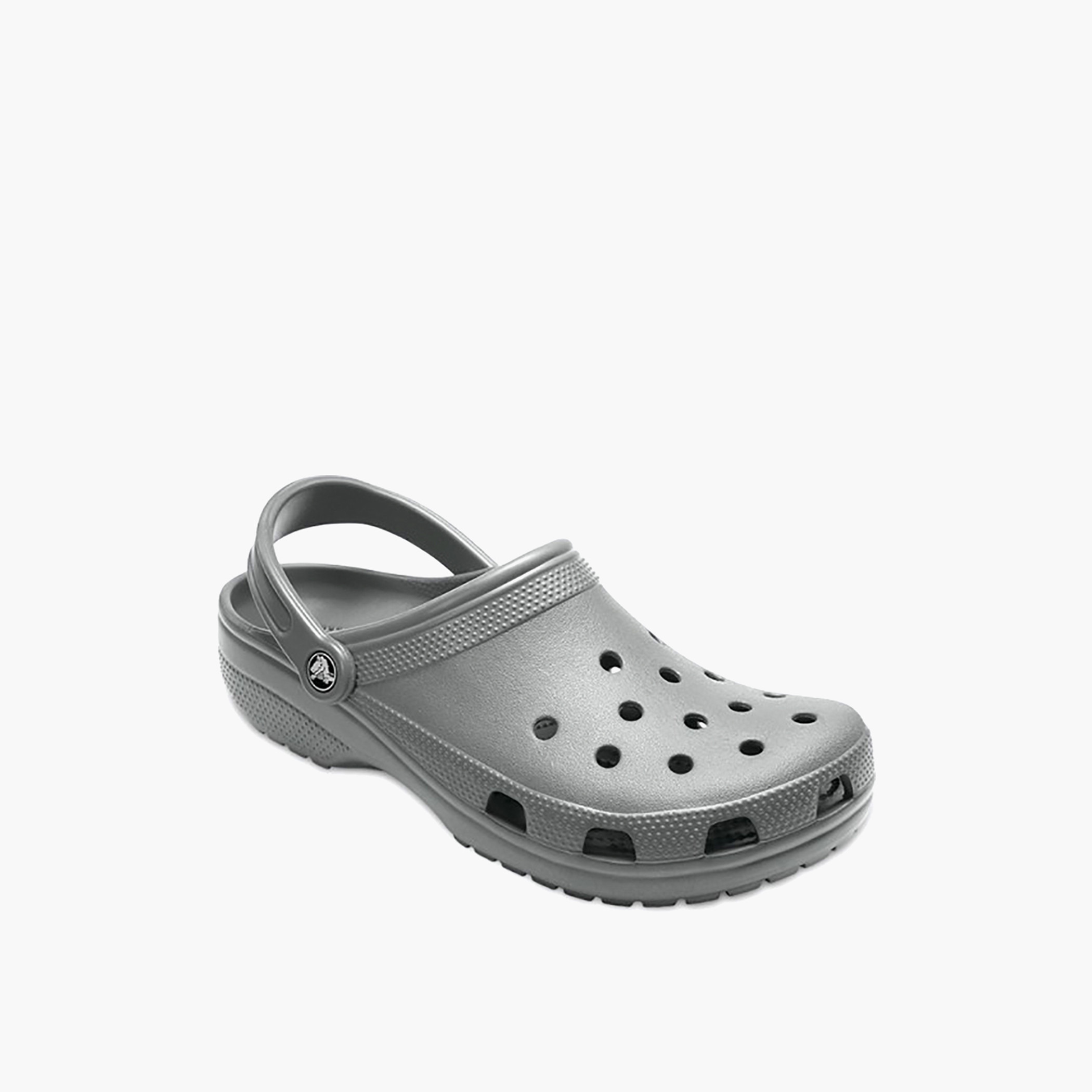 Crocs Unisex Grey Round Toe Cut Out Detail Classic Clogs-men-shoes-sandals-image-14