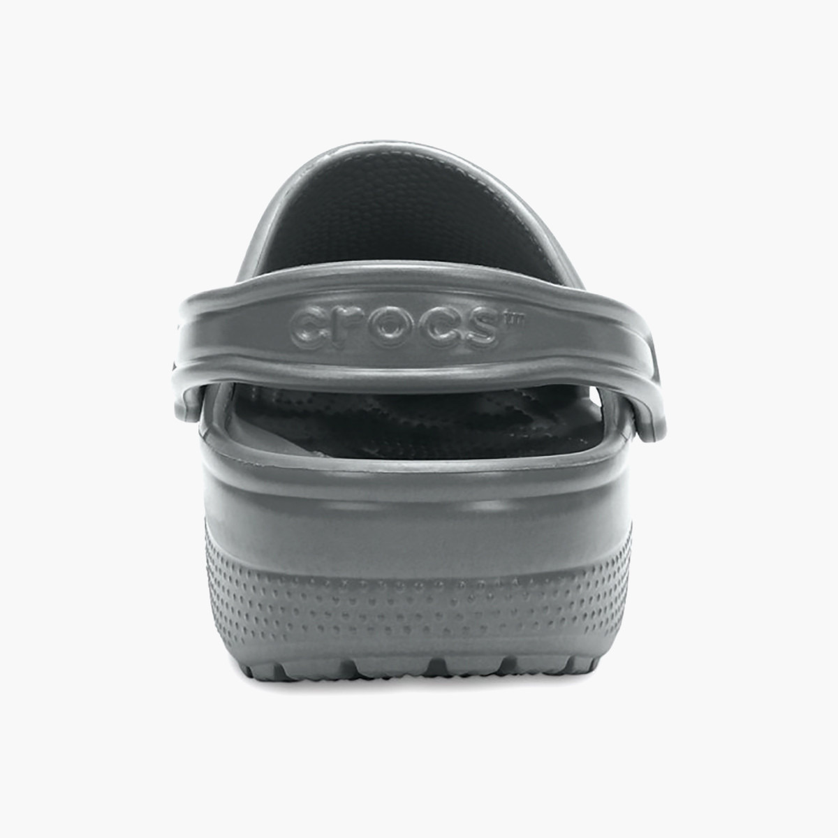 Crocs Unisex Grey Round Toe Cut Out Detail Classic Clogs-women-shoes-sandals-flats-image-3