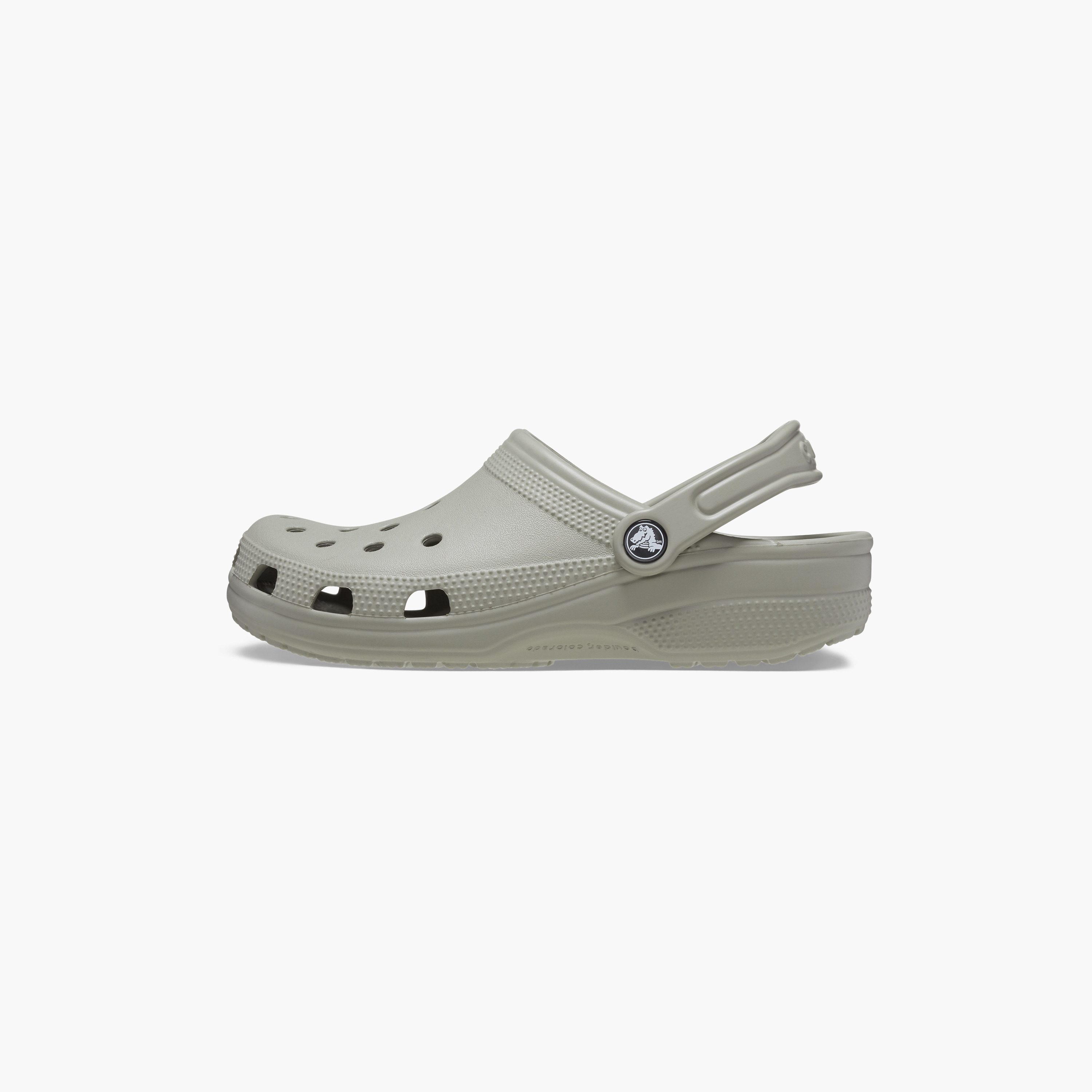 Buy Men s Crocs Unisex Grey Round Toe Cut Out Detail Classic Clogs Online Centrepoint KSA