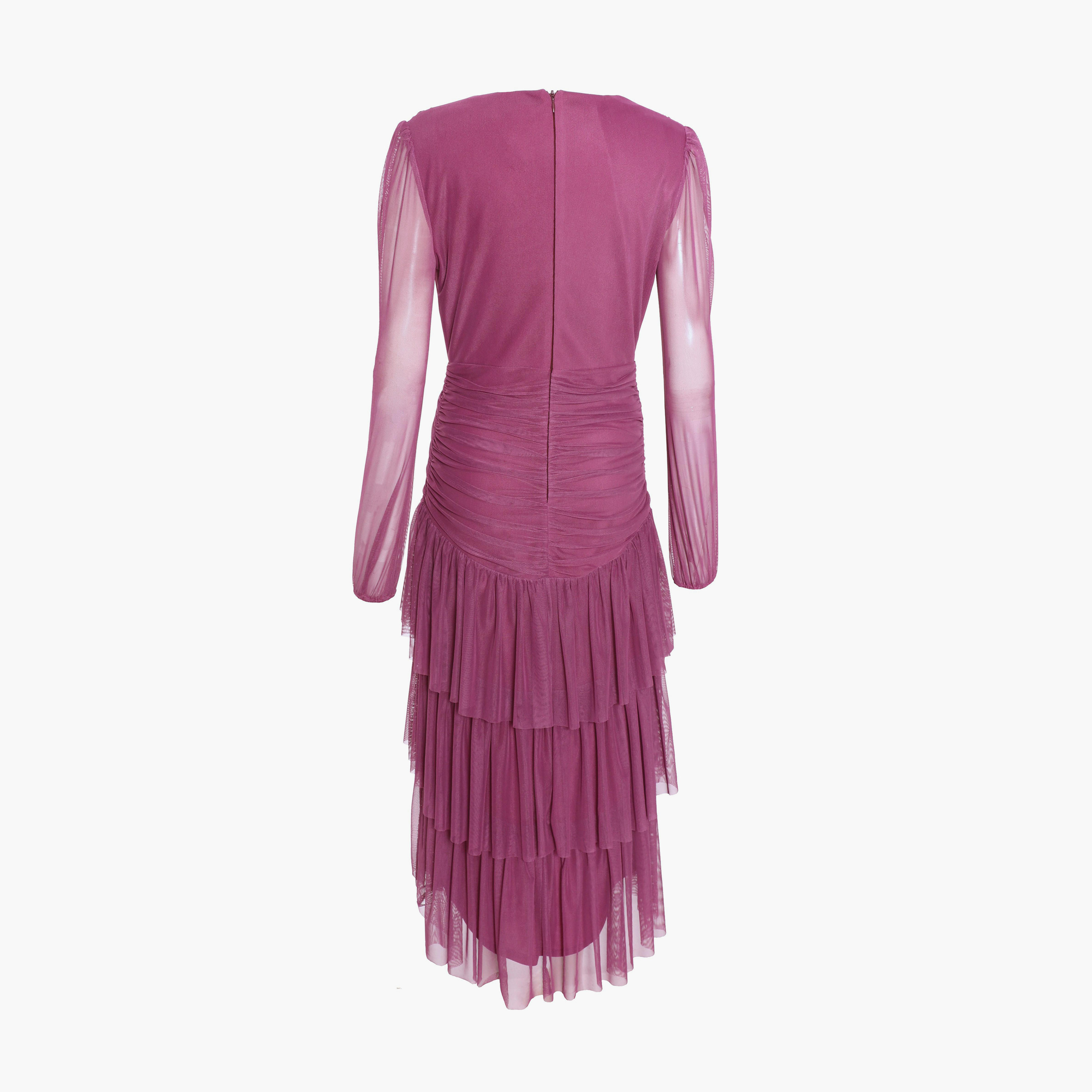 كويز- فستان شبكي ملفوف بيري-women-clothing-dresses-image-6
