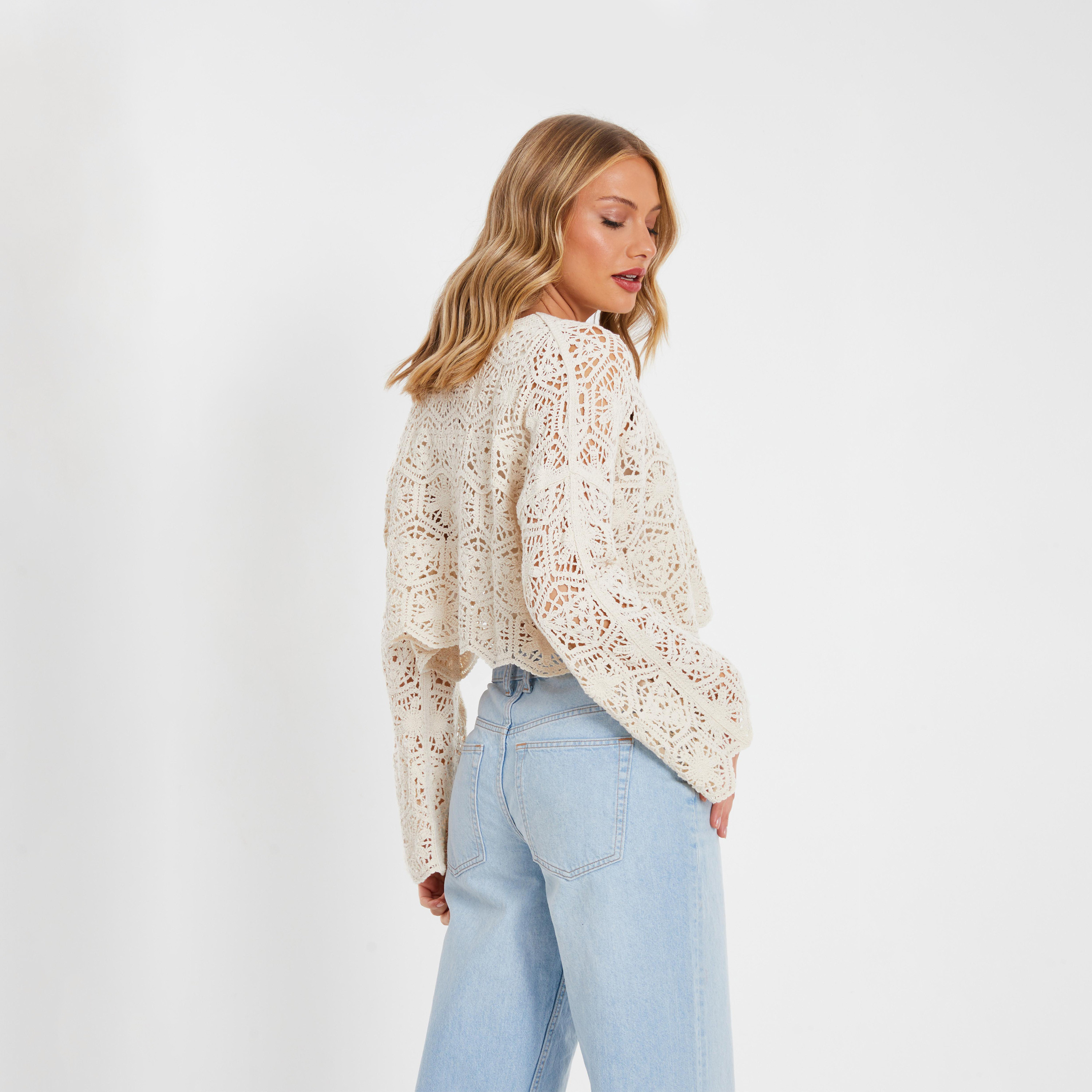 Quiz Stone Crochet Long Sleeve Top-women-clothing-shirtsandblouses-blouses-image-2