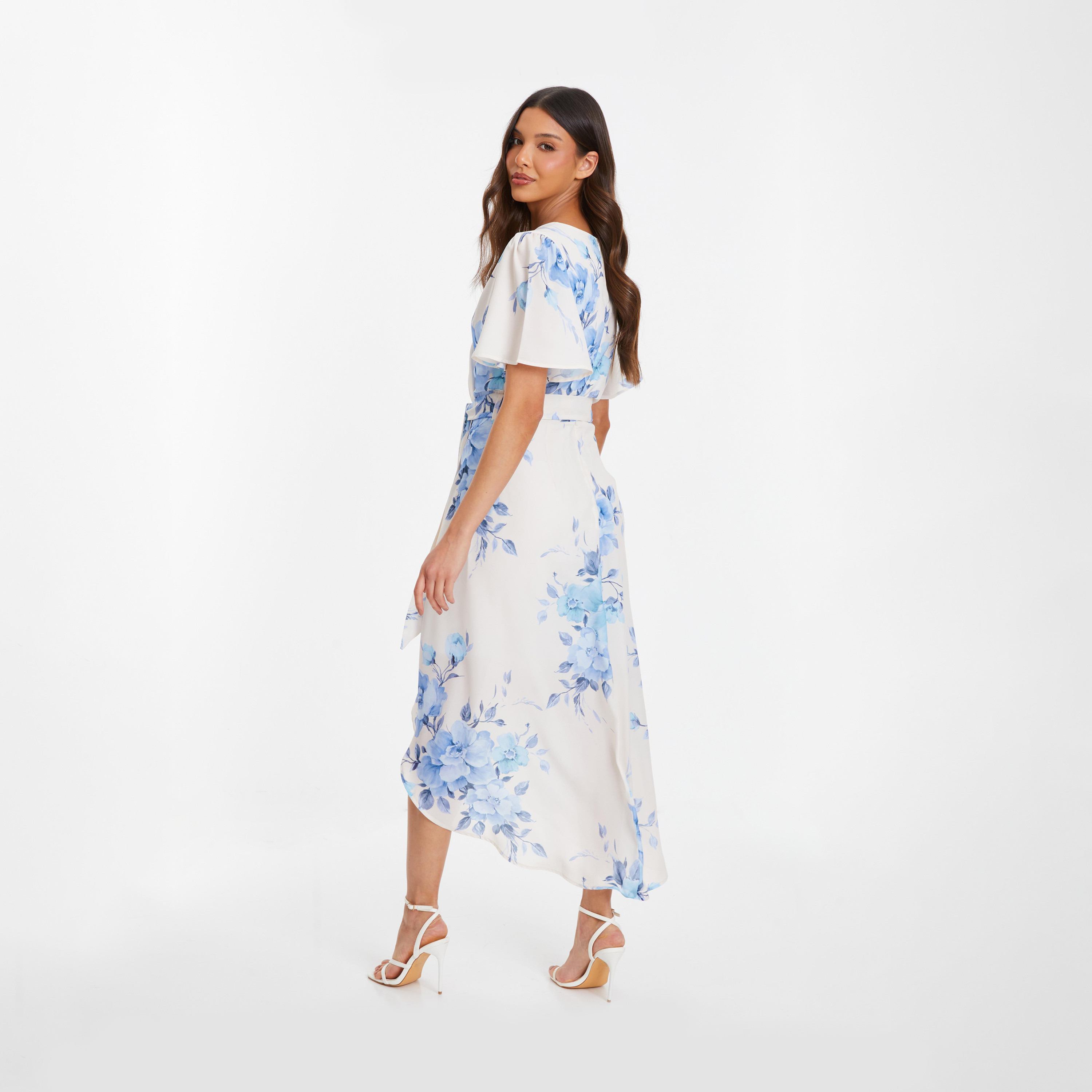 كويز- فستان أزرق متوسط ​​الطول -women-clothing-dresses-image-2