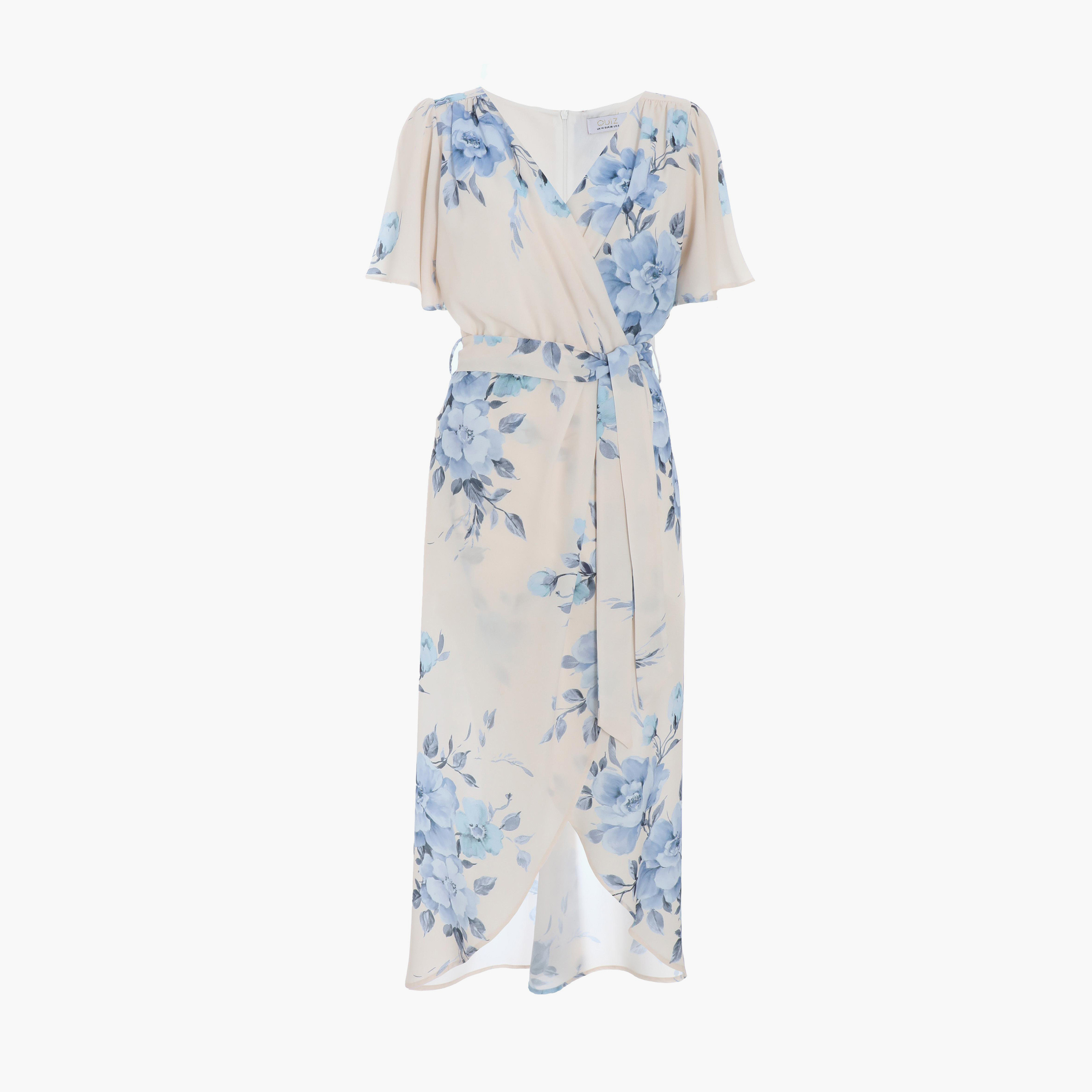 كويز- فستان أزرق متوسط ​​الطول -women-clothing-dresses-image-5