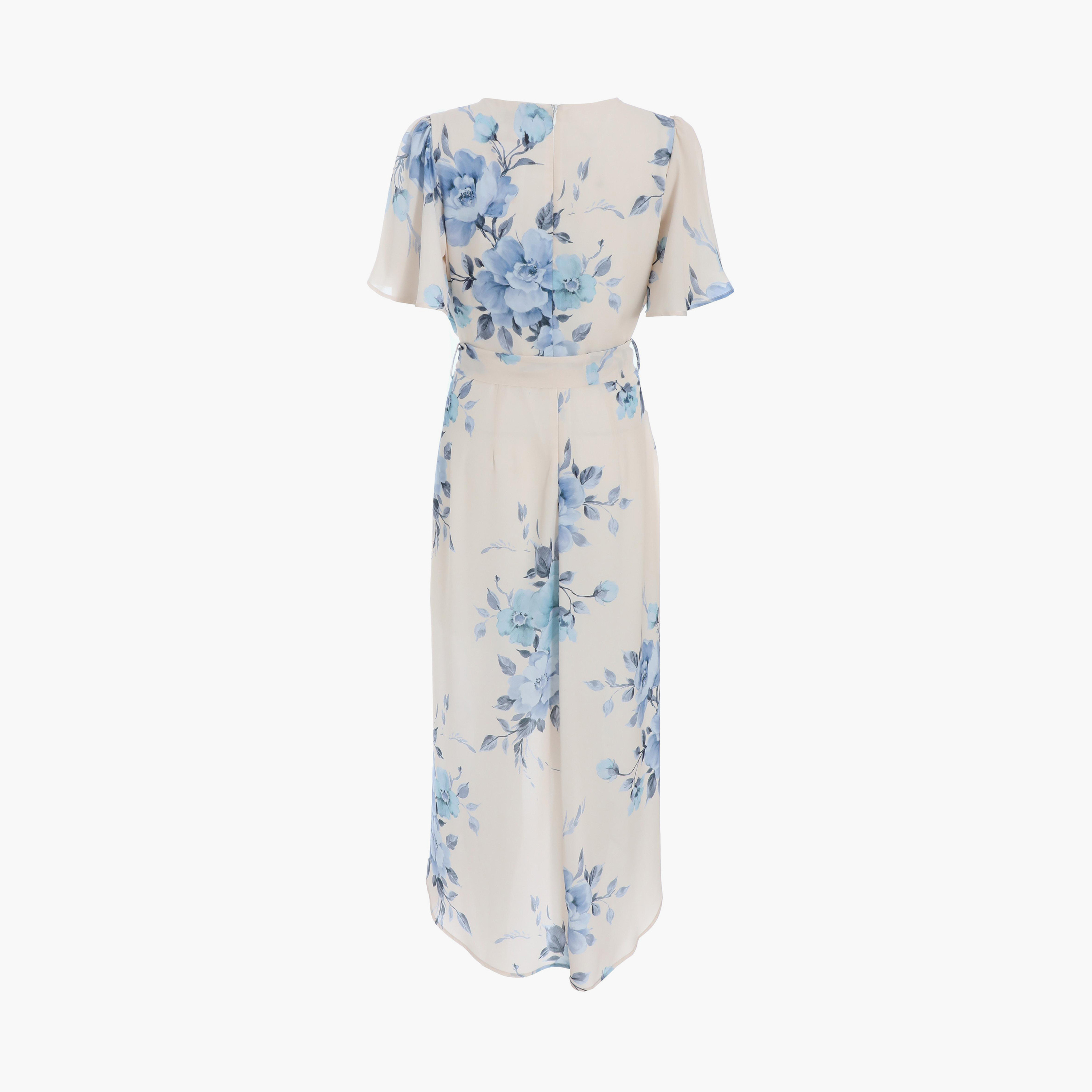 كويز- فستان أزرق متوسط ​​الطول -women-clothing-dresses-image-6