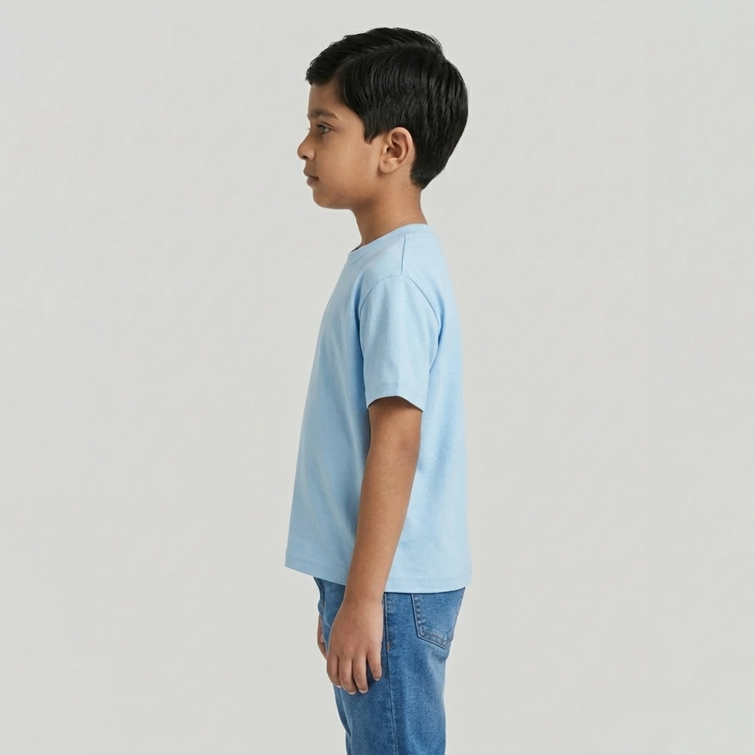 تيشيرت أوفرسايز بقصة بوكسي سادة وأكمام قصيرة من بيبيكلو-boys-clothing-tshirtsandpolos-image-3
