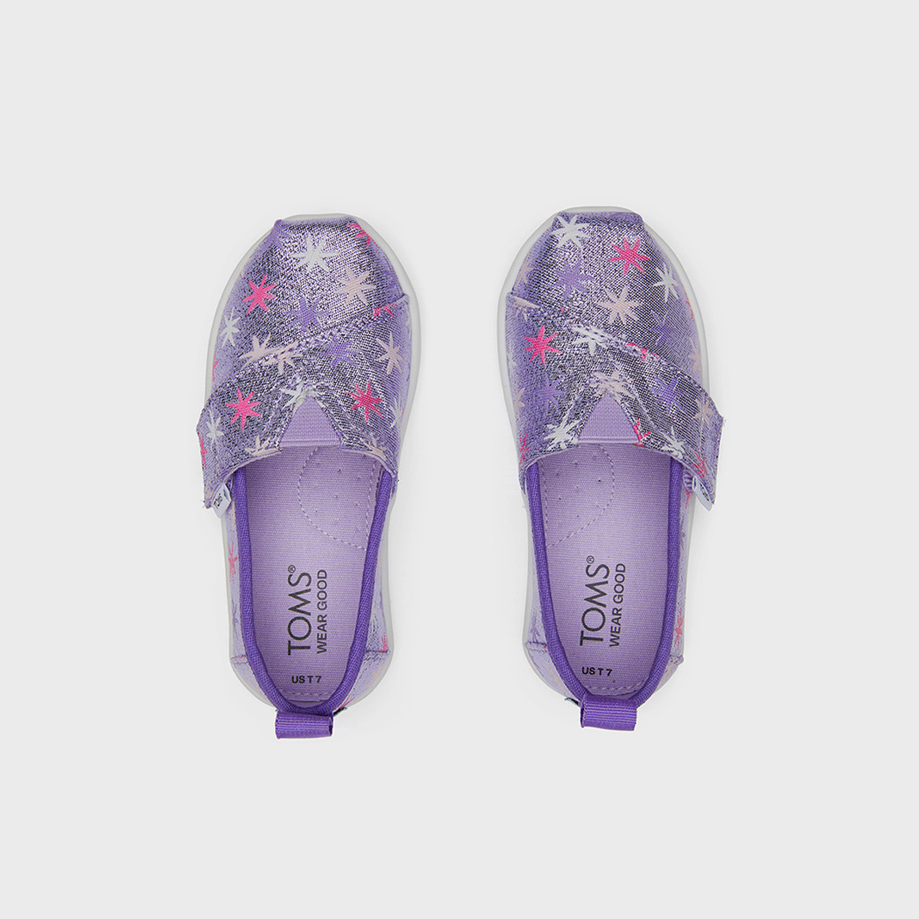 Toms Girls Slip-On Printed Metallic Espadrille | 10020116-girls-shoes-loafers-image-5