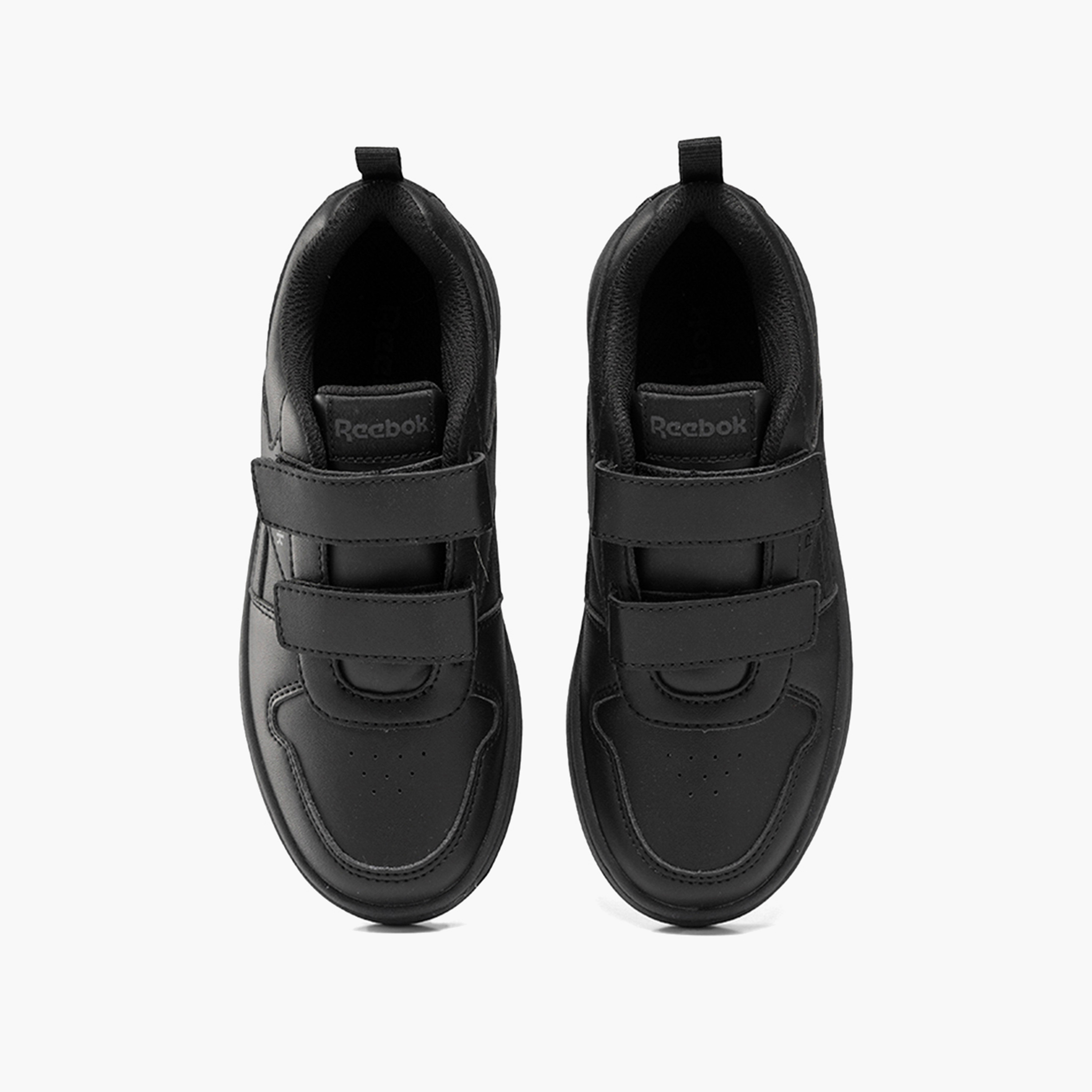 Reebok Kids' Panelled School Shoes with Hook and Loop Closure-girls-shoes-schoolshoes-image-4