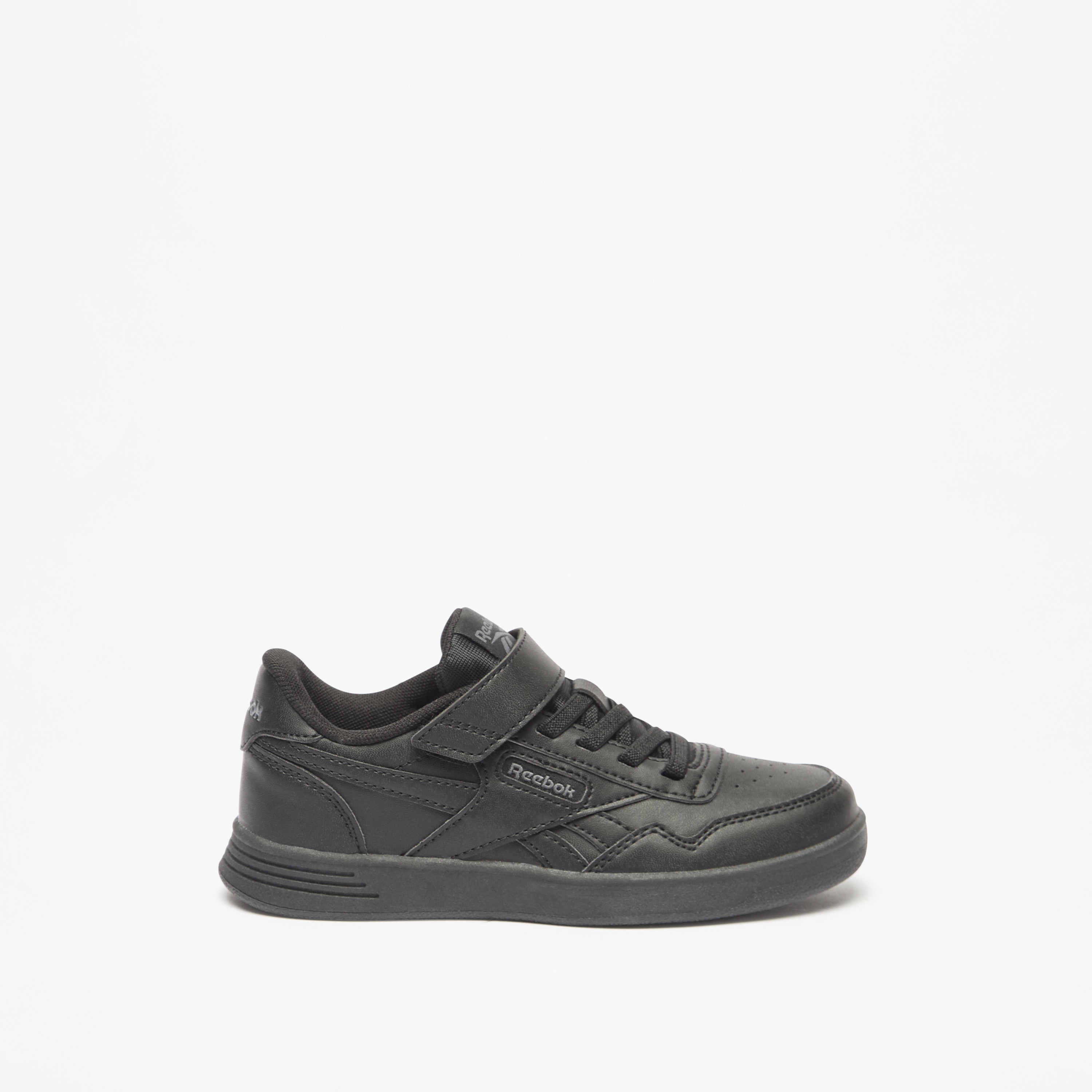 Reebok Kids Logo Detail Sports Shoes with Hook and Loop Closure - COURT ADVANCE-sports-boys-shoes-image-3