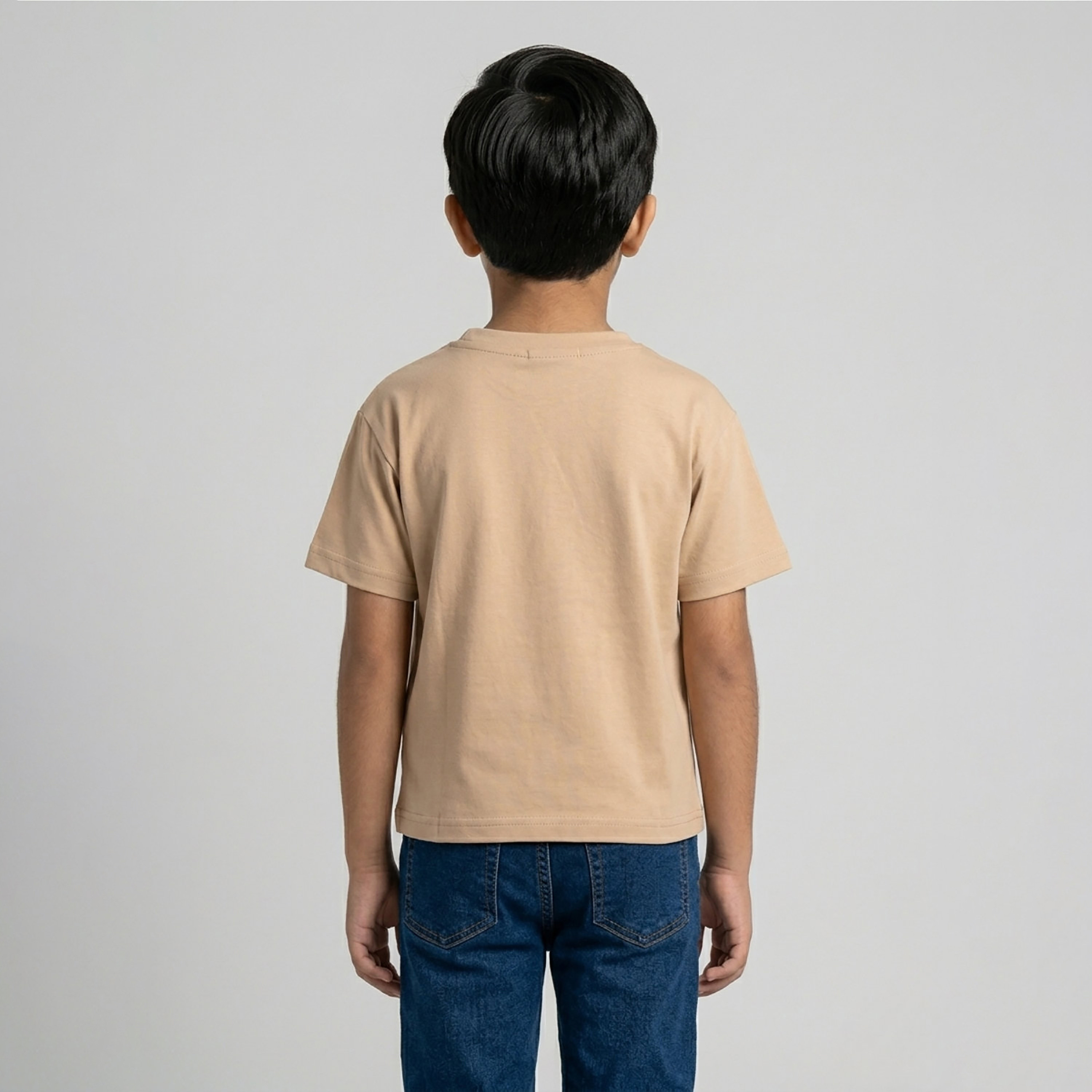 تيشيرت أوفرسايز بقصة بوكسي سادة وأكمام قصيرة من بيبيكلو-boys-clothing-tshirtsandpolos-image-4