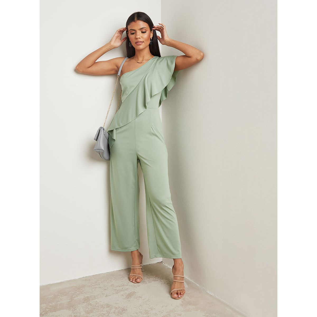 افرول طويل بكتف واحد وسحاب من ستايلي-women-clothing-jumpsuits-image-1