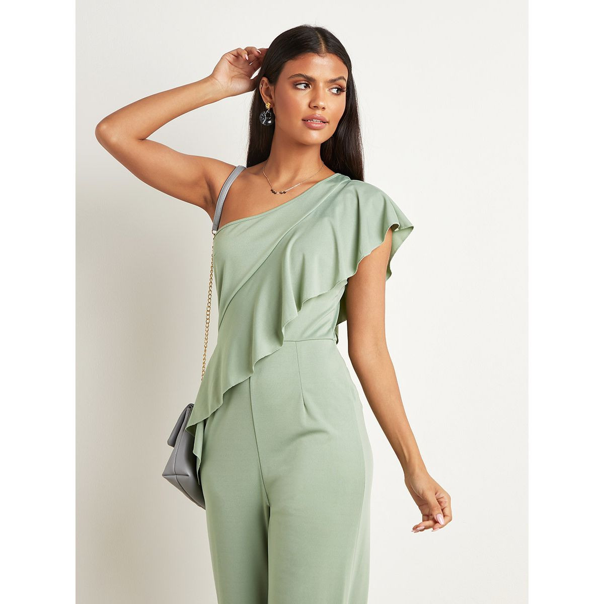 افرول طويل بكتف واحد وسحاب من ستايلي-women-clothing-jumpsuits-image-2