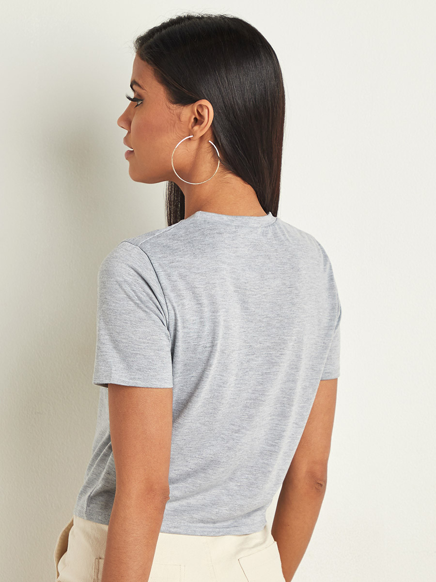 Styli New York Slogan Printed Crop T-shirt-women-clothing-tshirts-image-2