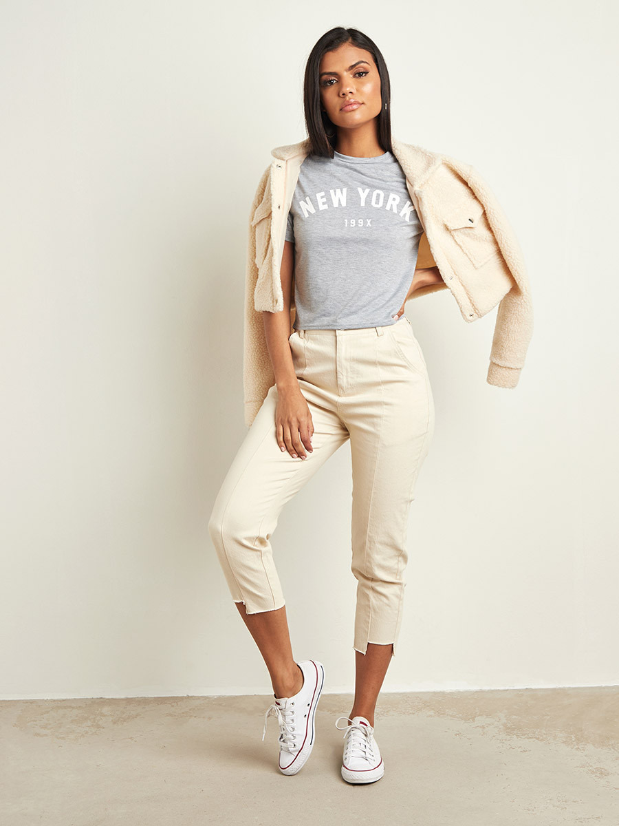 Styli New York Slogan Printed Crop T-shirt-women-clothing-tshirts-image-4