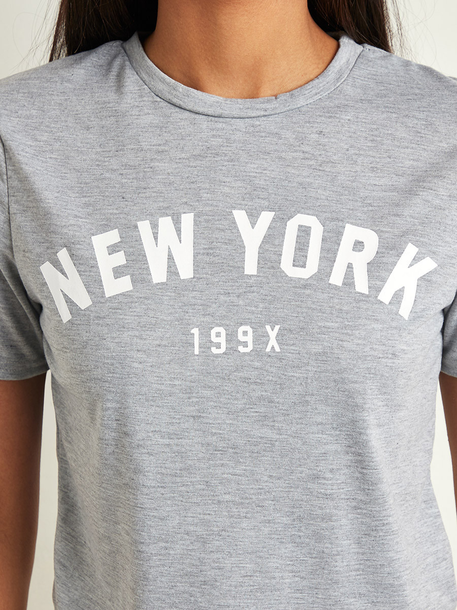 Styli New York Slogan Printed Crop T-shirt-women-clothing-tshirts-image-5