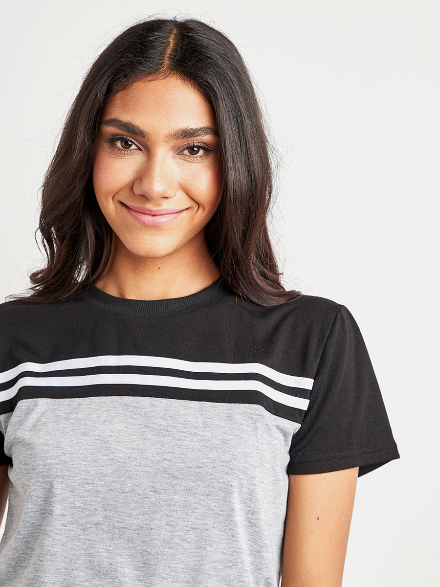 تيشيرت وبنطلون رياضي بخطوط جانبية من ستايلي-women-clothing-nightwear-pyjamas-bottoms-image-4