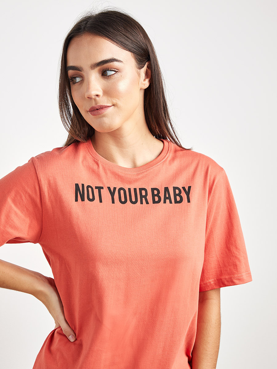 Styli Not You Baby Printed Round Neck Boxy T-shirt-women-clothing-tshirts-image-3