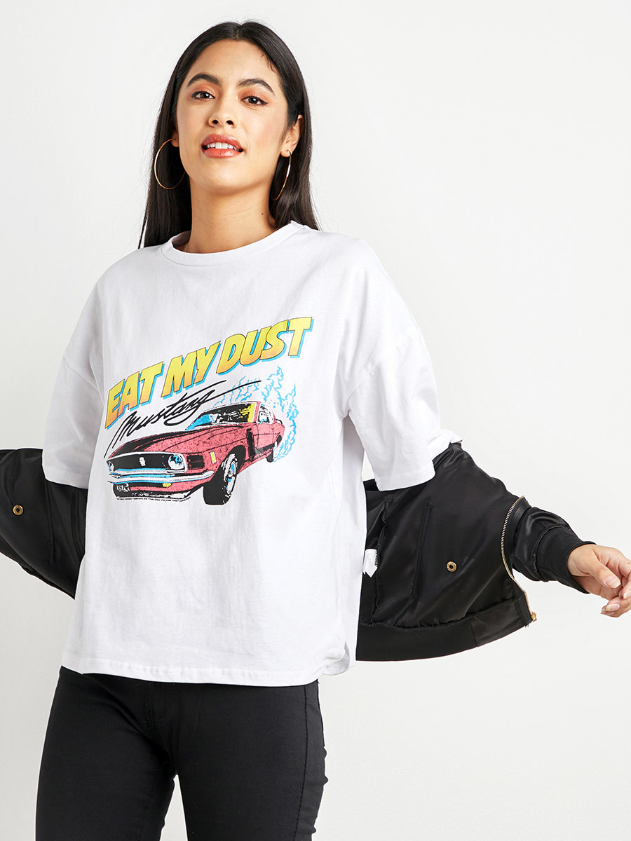 Styli Eat My Dust Printed Oversized T-Shirt-women-clothing-tshirts-image-1