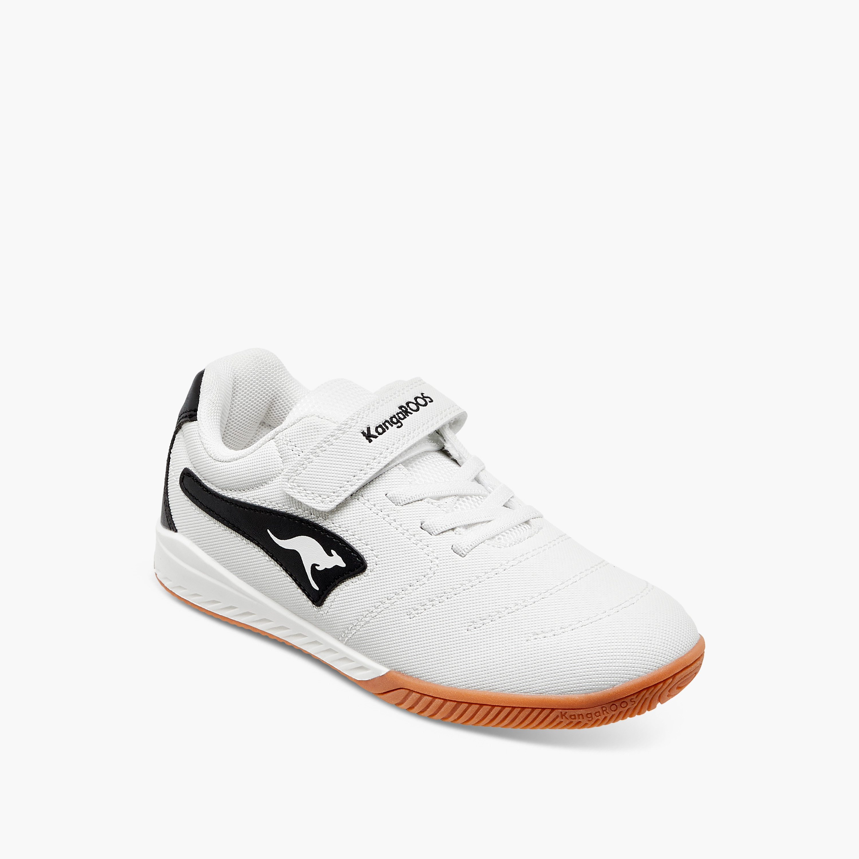 KangaROOS Boys' Logo Applique Sneakers with Hook and Loop Closure-boys-shoes-sneakers-image-2
