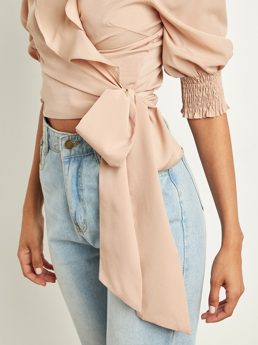 بلوزة سادة بطبقات متعددة من ستايلي-women-clothing-shirtsandblouses-blouses-image-4