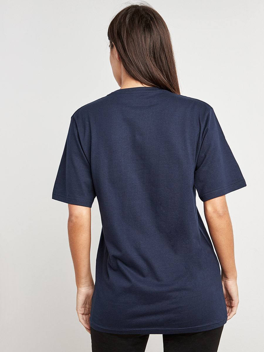 تيشيرت مطبوع طويل بأكمام قصيرة من ستايلي-women-clothing-tshirts-image-4
