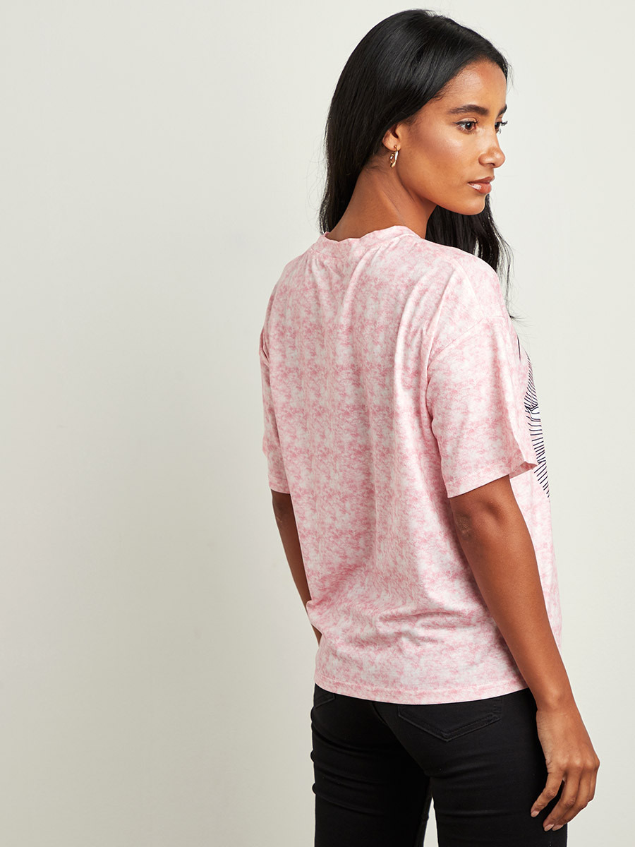 تيشيرت مطبوع فضفاض من ستايلي-women-clothing-tshirts-image-3