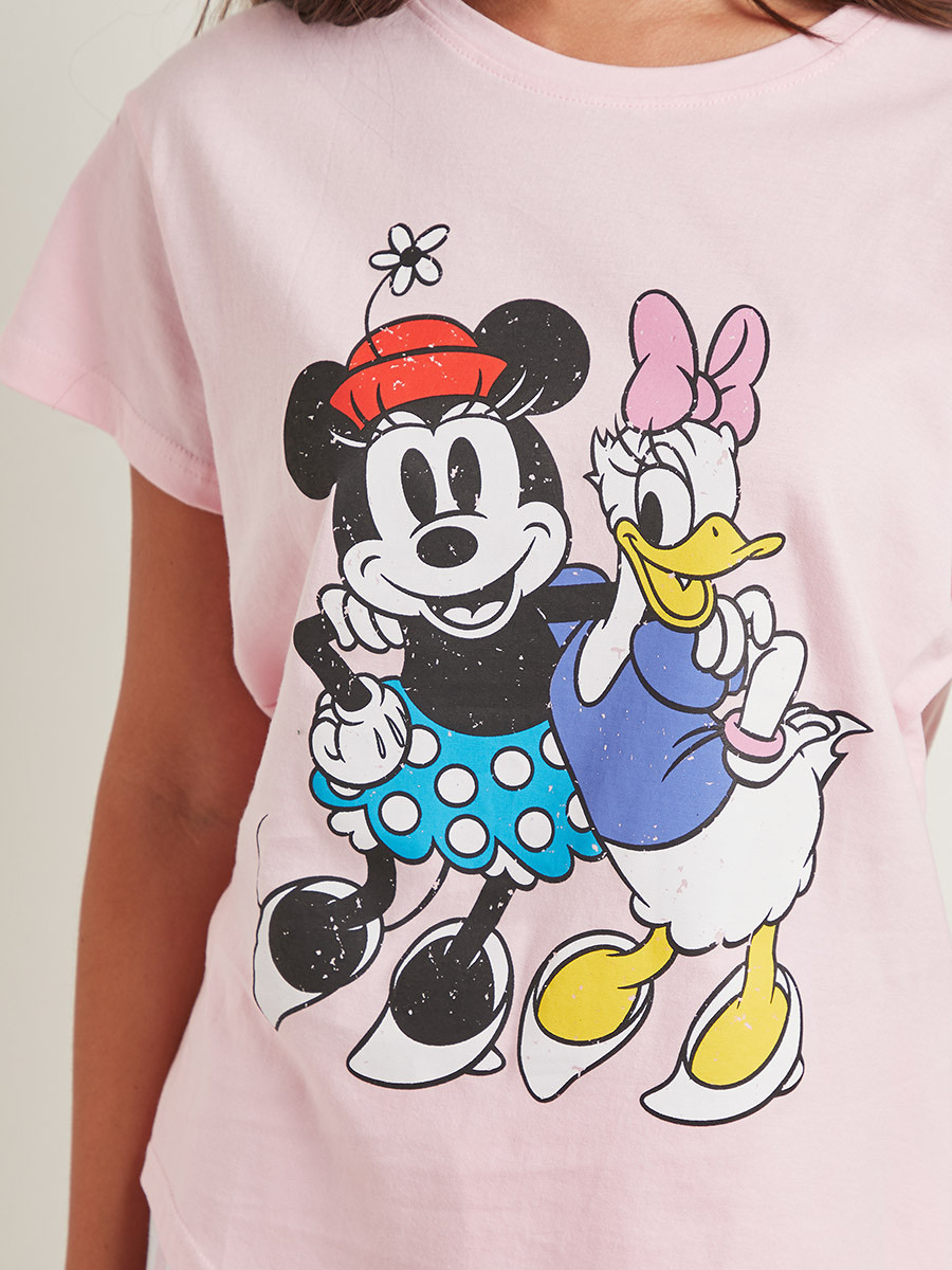 مجموعة من تيشيرت مطبوع وبنطلون مخطط من ستايلي-women-clothing-nightwear-pyjamas-longsets-image-5