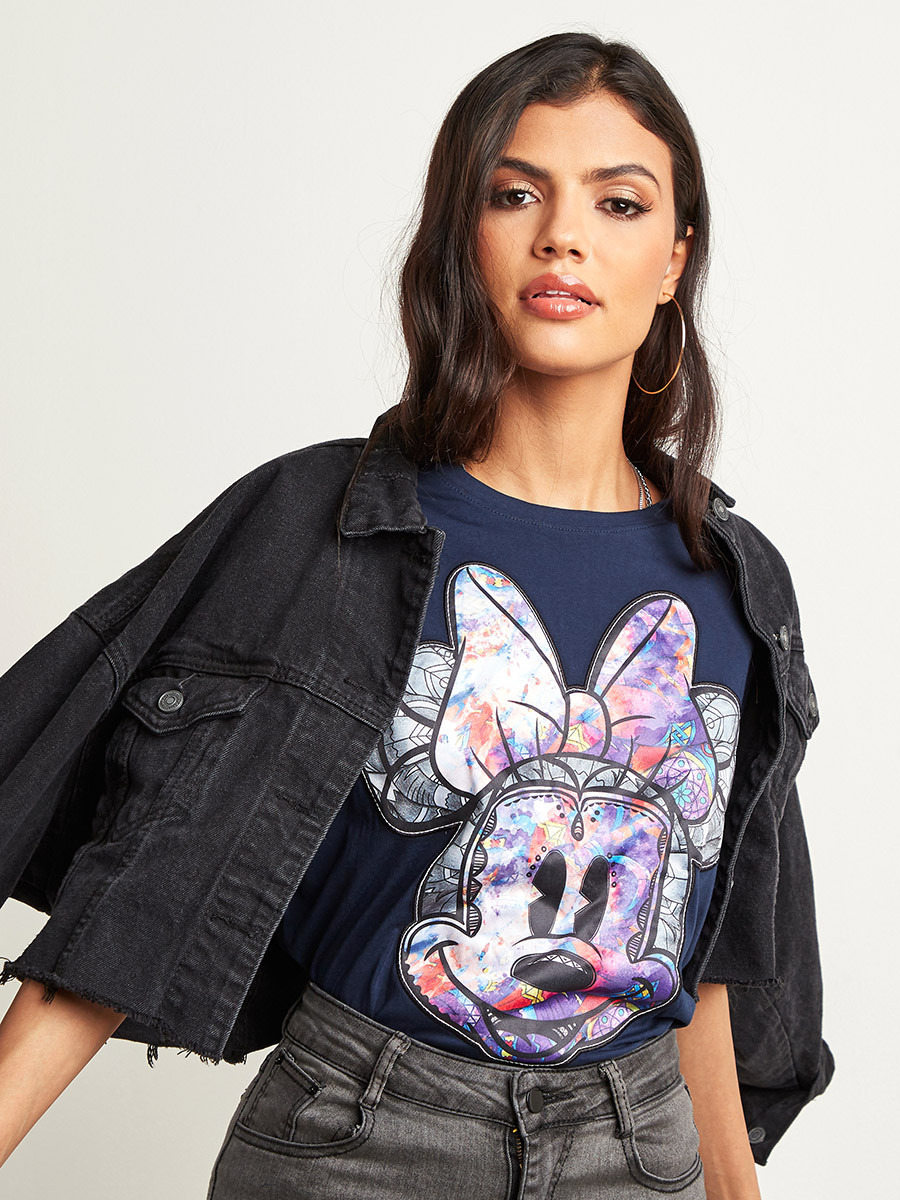 تيشيرت مطبوع بقصة واسعة من ستايلي-women-clothing-tshirts-image-1