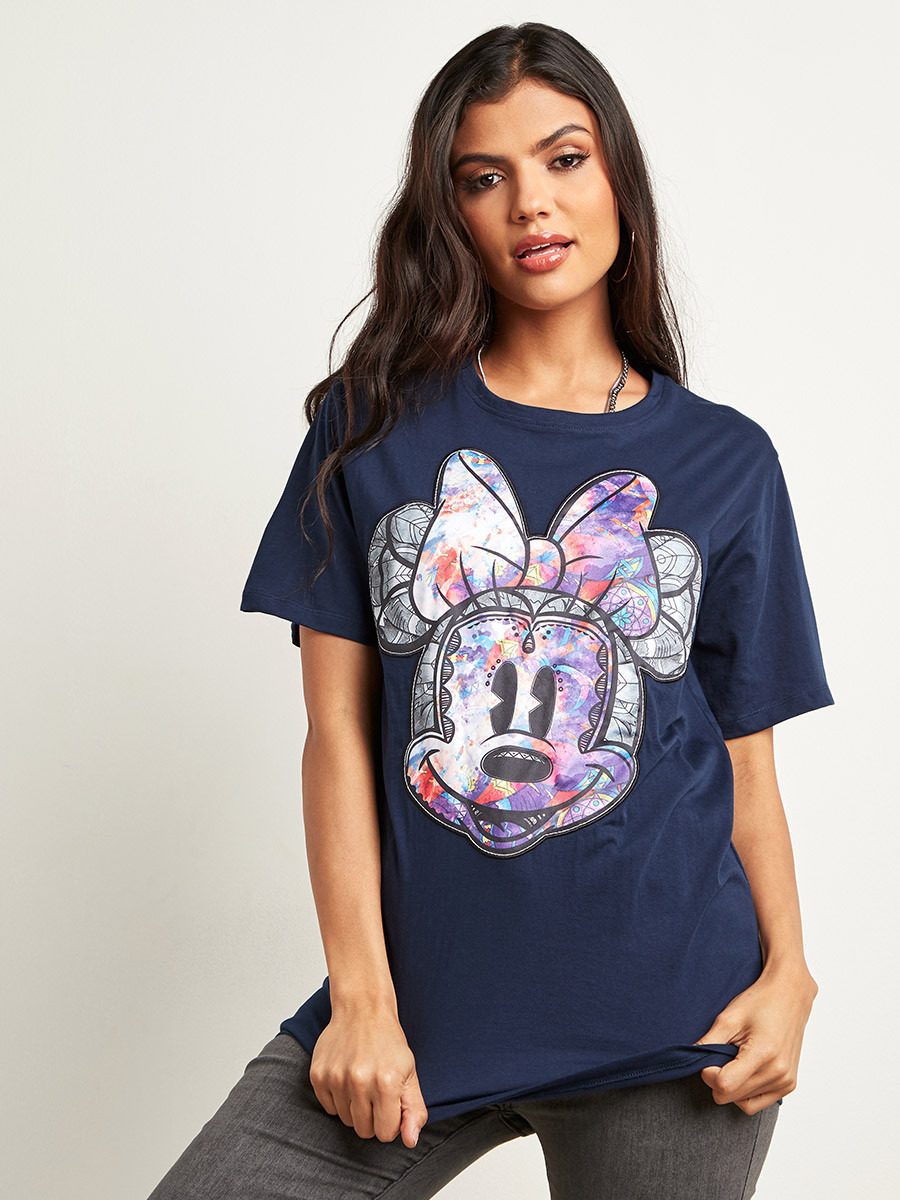 تيشيرت مطبوع بقصة واسعة من ستايلي-women-clothing-tshirts-image-3