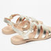 Juniors Flat Sandals with Hook and Loop Closure-Girl%27s Sandals-thumbnailMobile-2