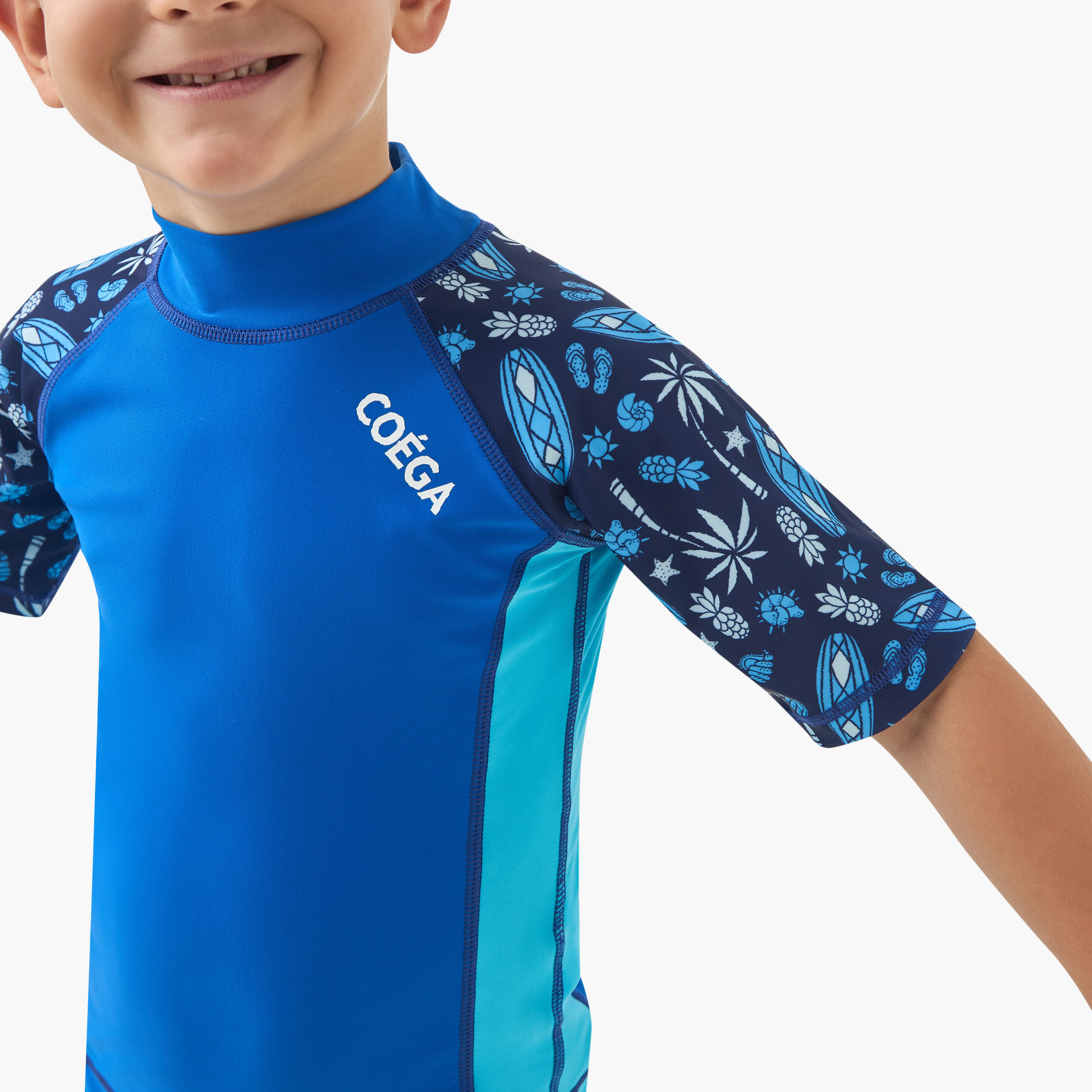 كويغا-  سترة سباحة واقية من الشمس أكمام قصيرة للأولاد-sports-boys-clothing-swimwear-image-4