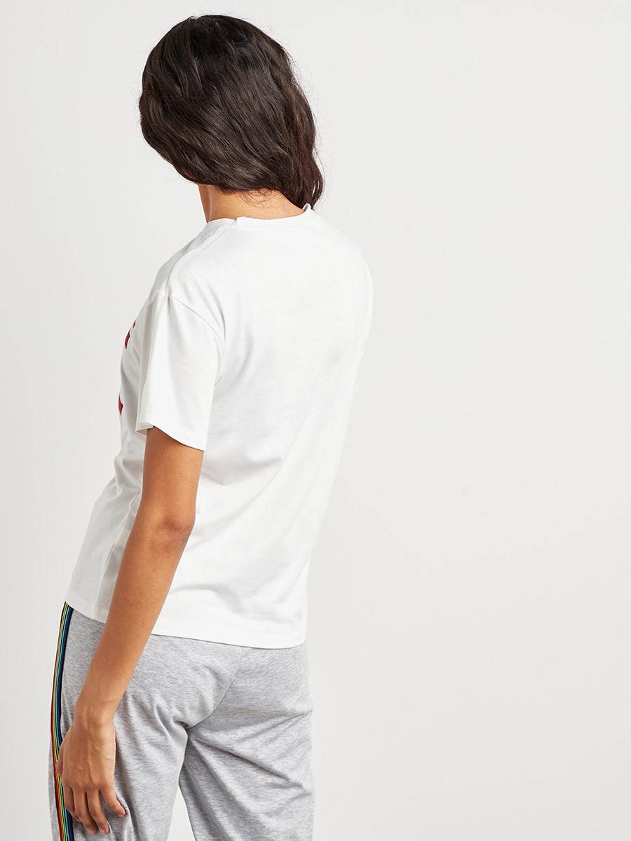 تيشيرت مطبوع بأكمام قصيرة من ستايلي-women-clothing-tshirts-image-5