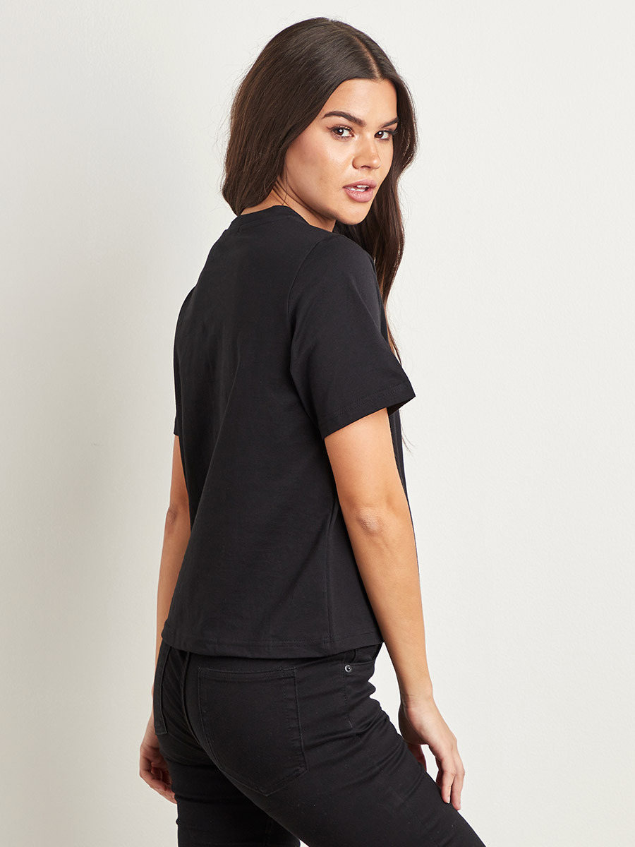 تيشيرت مطبوع بأكمام قصيرة من ستايلي-women-clothing-tshirts-image-4