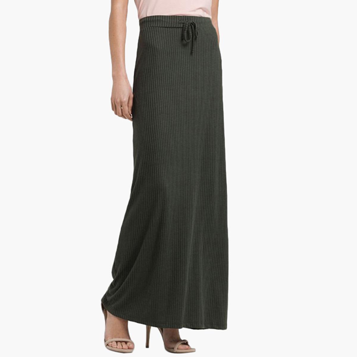 Rina Textured Shift Skirt with Drawstring Waist-women-clothing-bottoms-skirts-image-1