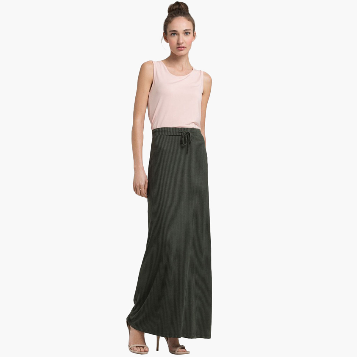 تنورة واسعة بارزة الملمس بحزام خصر من رينا-women-clothing-bottoms-skirts-image-2