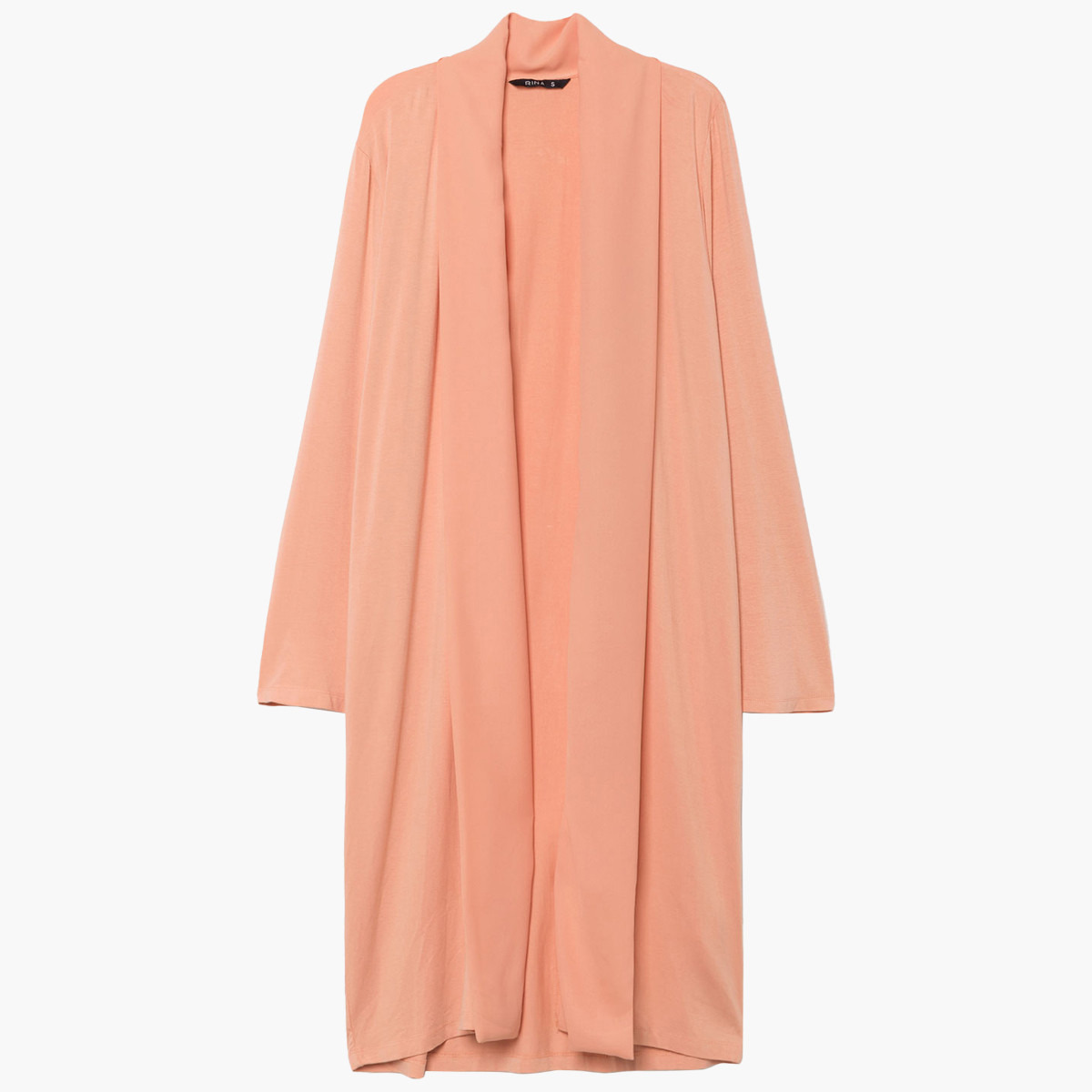 كارديجان طويل سادة بأكمام طويلة من رينا-women-winterwear-cardigansandjumpers-cardigans-image-1