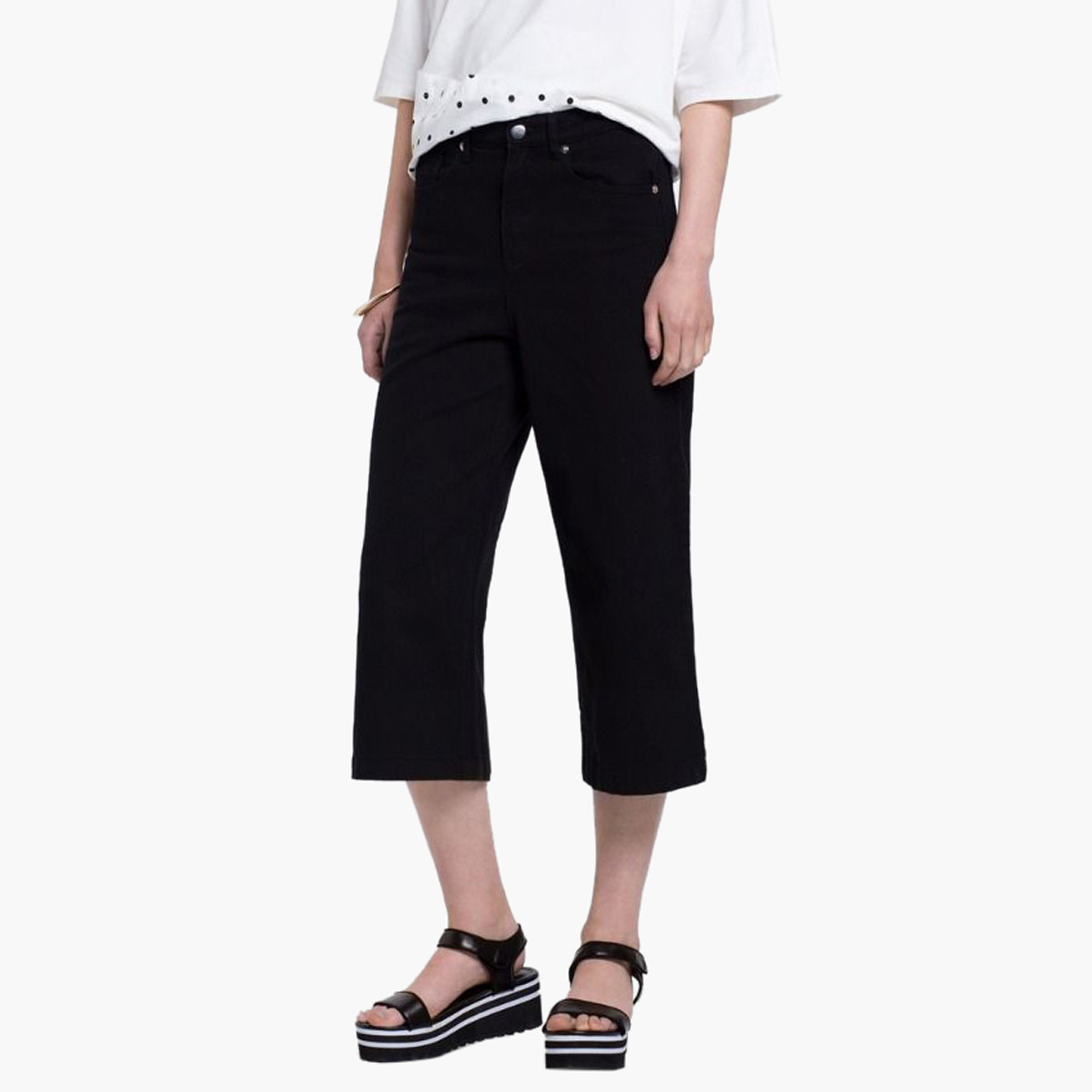 Rina Solid Cropped Pants with Buttoned Waistband-women-clothing-bottoms-jeans-image-1