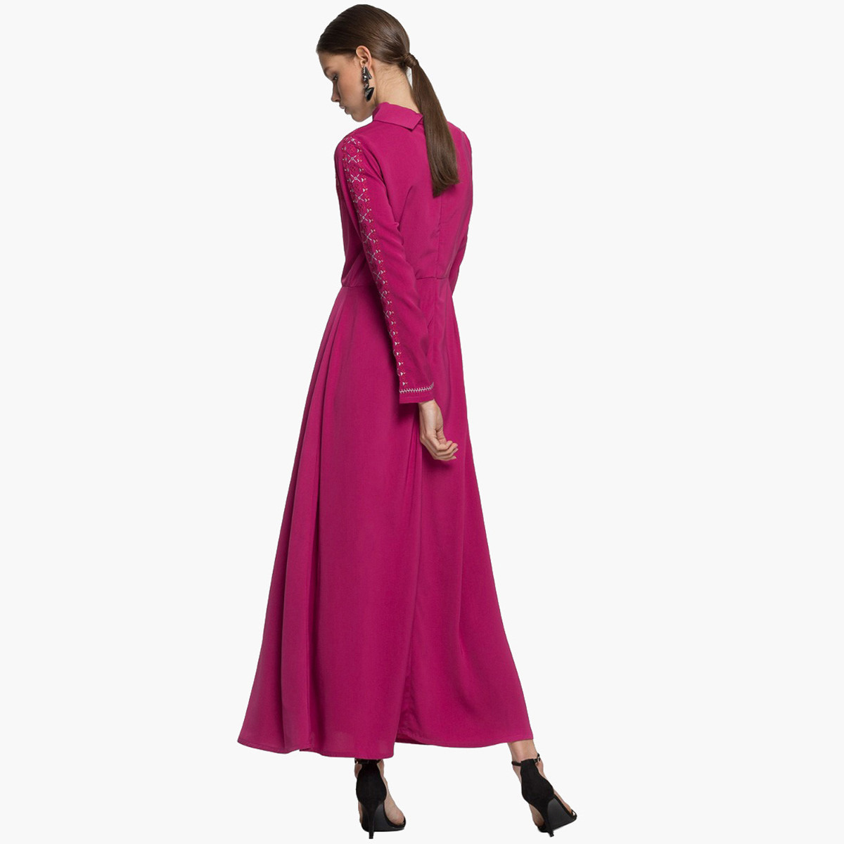 Rina Embroidered Maxi A-line Dress with Long Sleeves-women-clothing-dresses-image-3