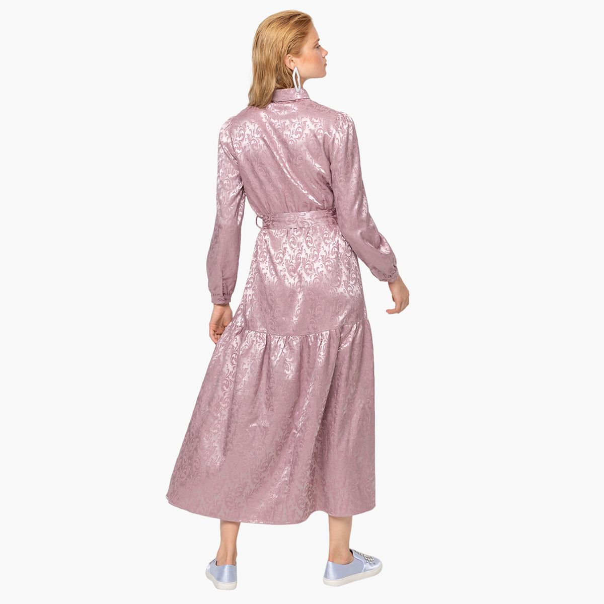 Rina Paisley Midi A-line Dress with Belted Waist-women-clothing-dresses-image-4