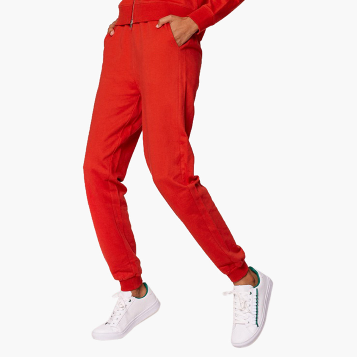 Rina Solid Joggers with Elasticated Waist and Pockets-women-clothing-bottoms-joggers-image-1