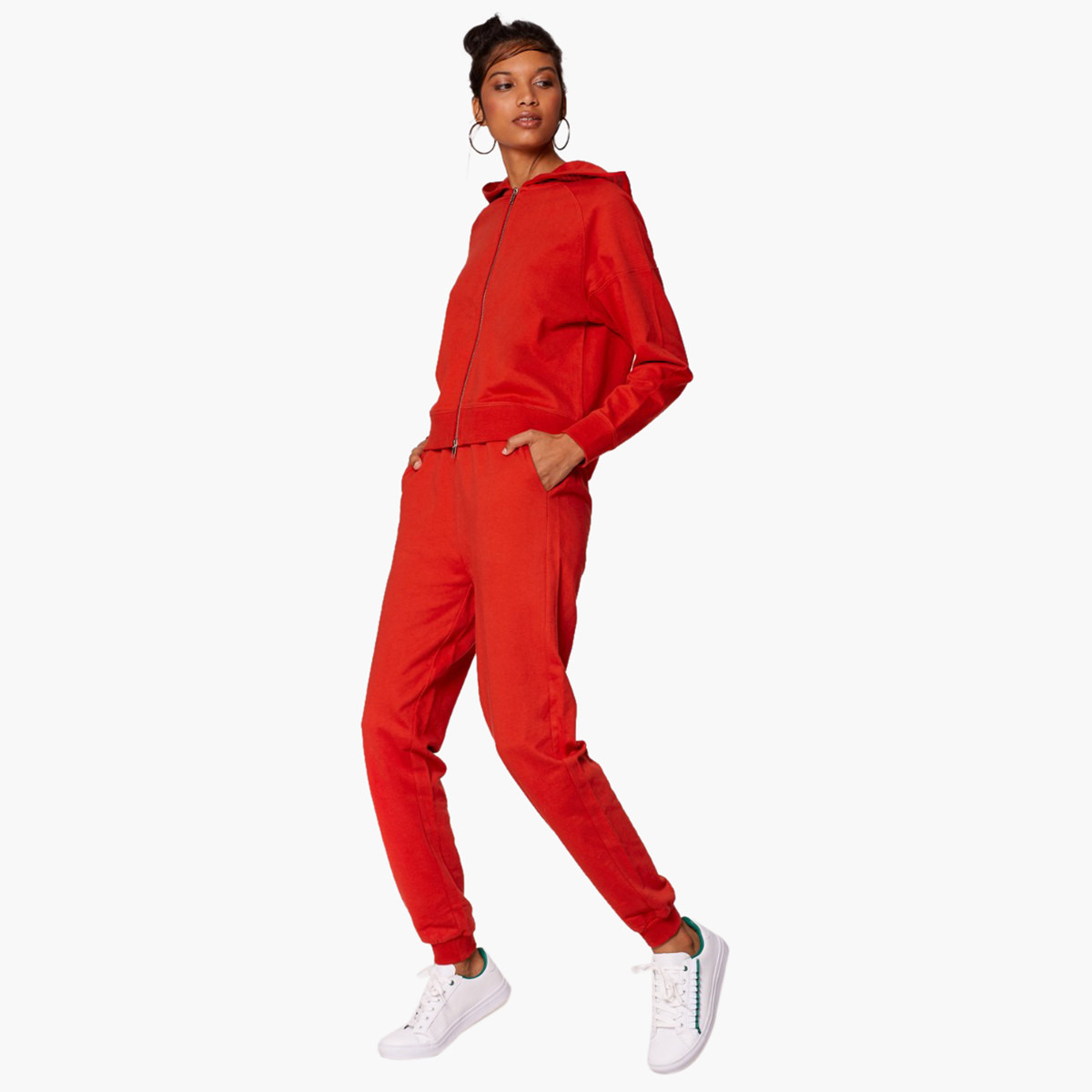 Rina Solid Joggers with Elasticated Waist and Pockets-women-clothing-bottoms-joggers-image-2