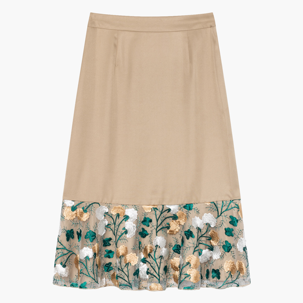 تنوّرة إيه لاين مطرّزة وخصر مطّاطي من رينا-women-clothing-bottoms-skirts-image-5