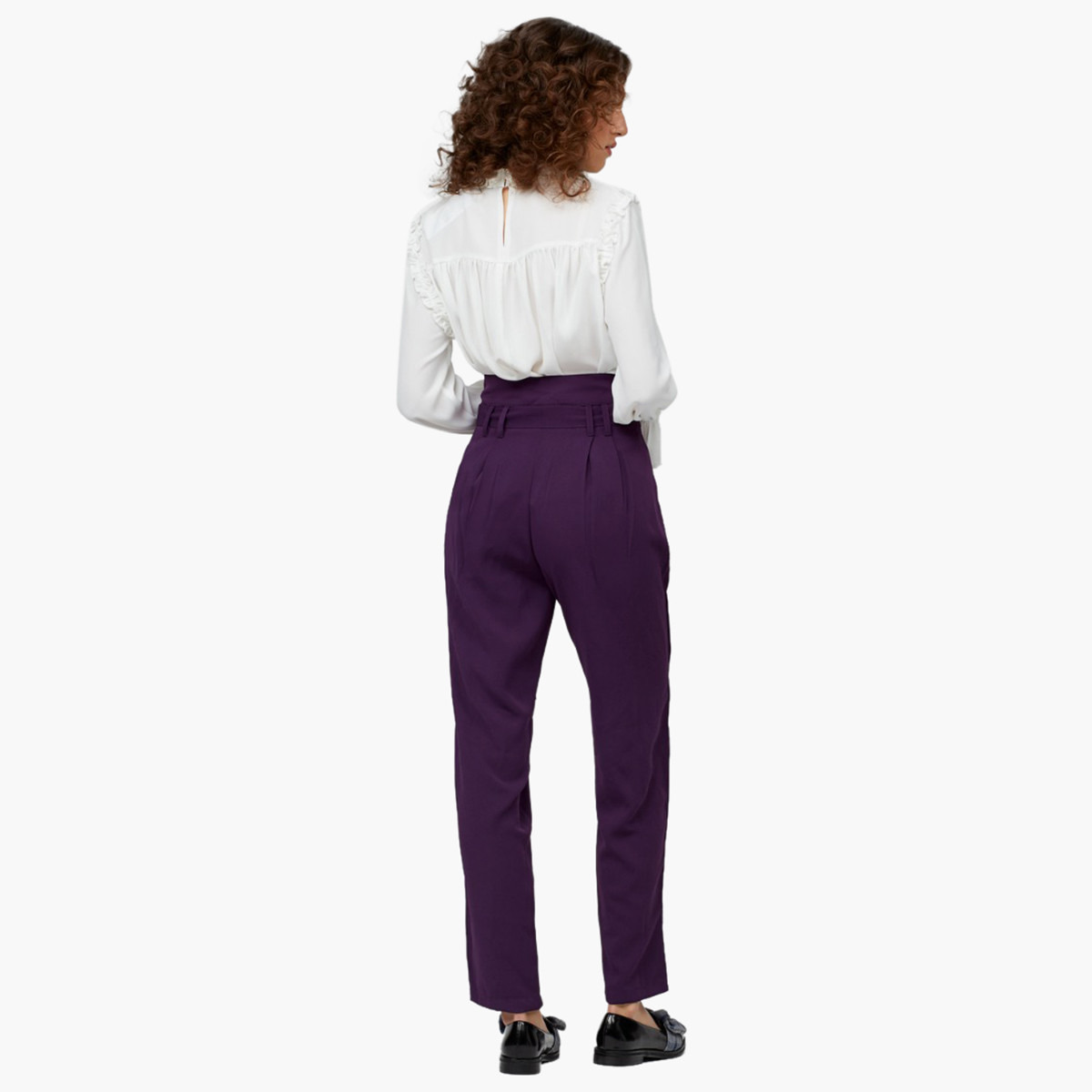 بنطلون سادة بطول الكاحل بحزام من ريتا-women-clothing-bottoms-trousers-image-9