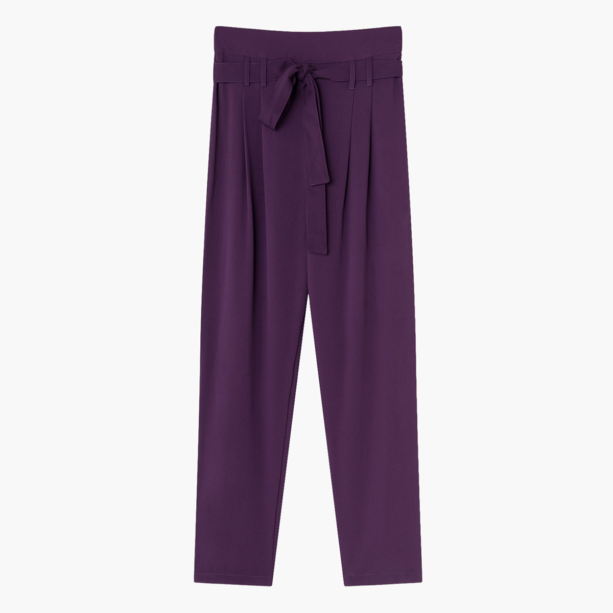 بنطلون سادة بطول الكاحل بحزام من ريتا-women-clothing-bottoms-trousers-image-10