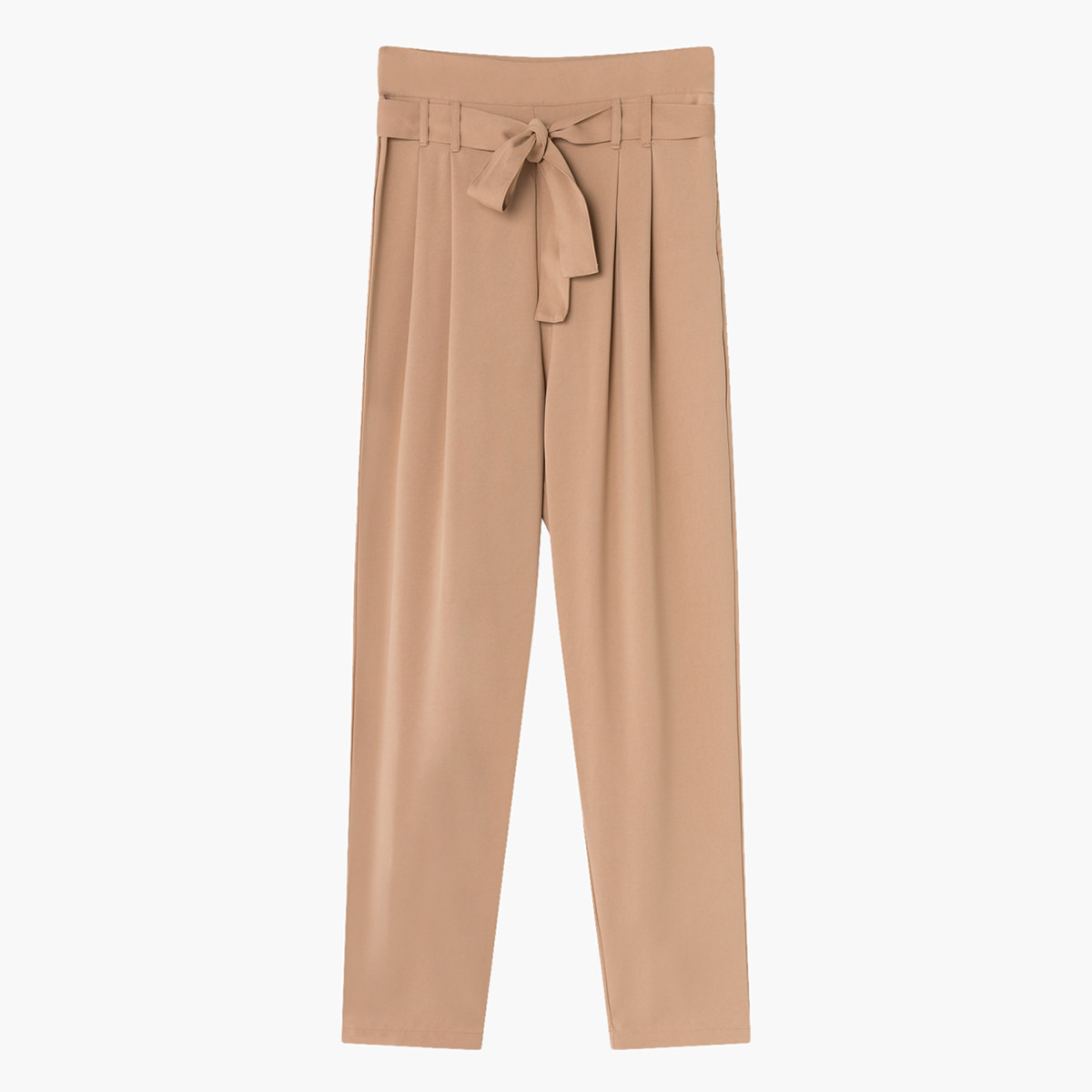 بنطلون سادة بطول الكاحل بحزام من ريتا-women-clothing-bottoms-trousers-image-5