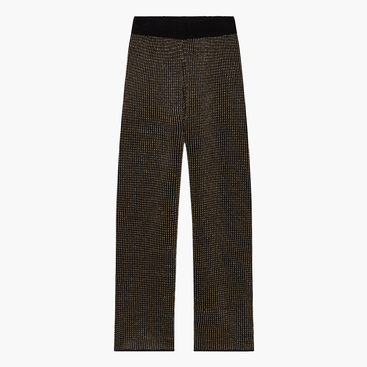 بنطلون بلازو ميتاليك بخصر مطاطي مضلع من رينا-women-clothing-bottoms-trousers-image-5