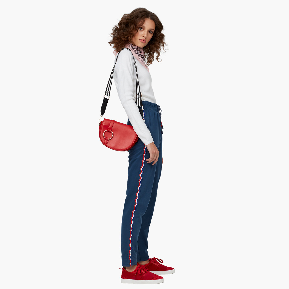 Rina Solid Trouser with Tape Detail and Drawstring Closure-women-clothing-bottoms-trousers-image-2