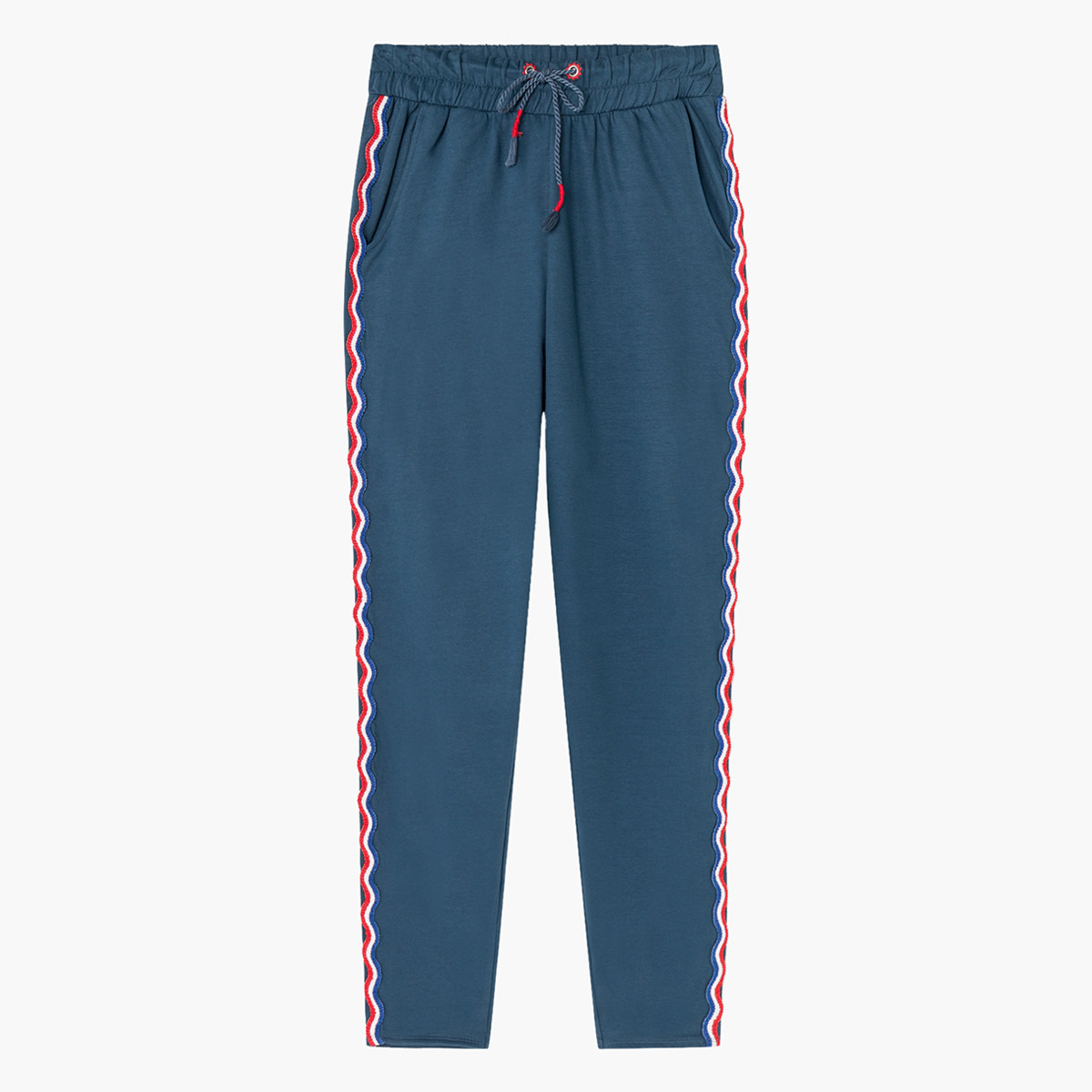 بنطلون سادة برباط إغلاق وشريط من رينا-women-clothing-bottoms-trousers-image-5